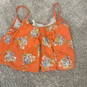 Matilda Jane Womens Bikini Top Orange Floral Size Small